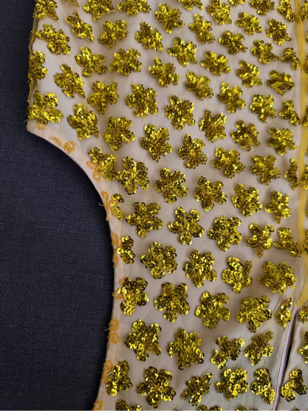NWT J.Crew Embellished STARS Sequin Peplum Top - Gold on Cream - Picture 10 of 10